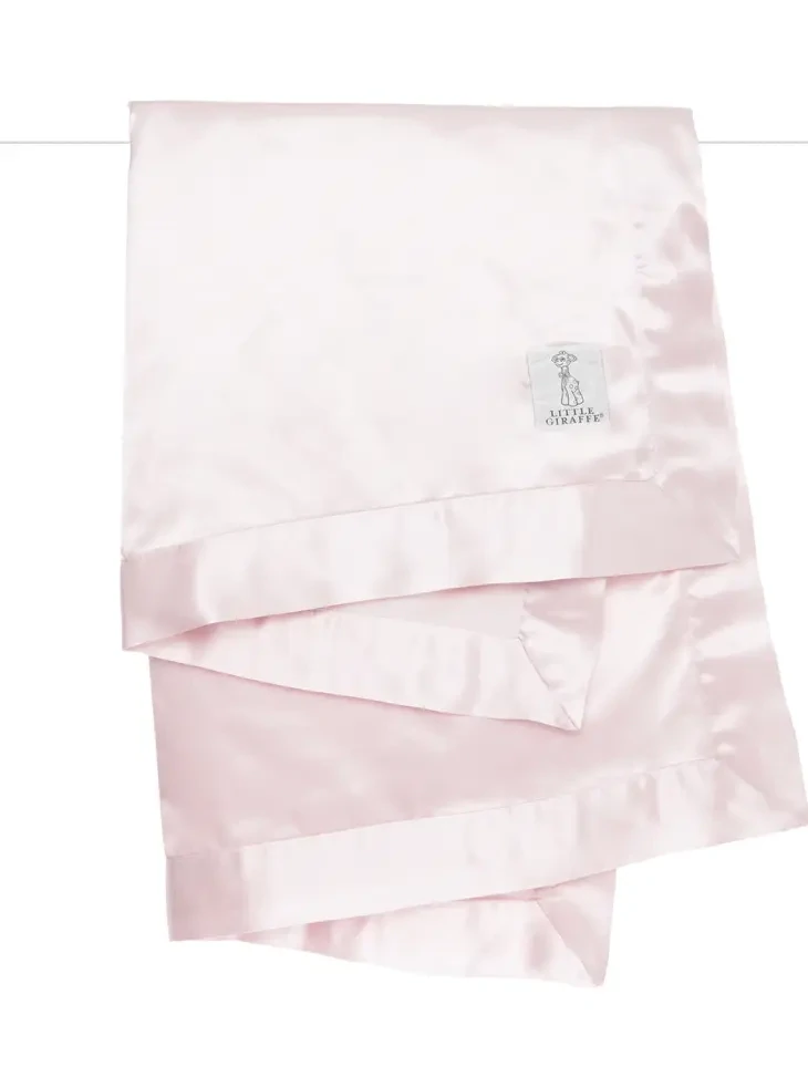 Little Giraffe Velvet Deluxe Baby Blanket - Pink*