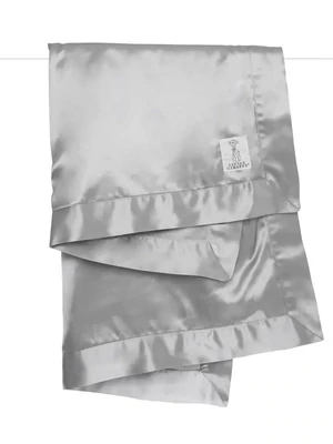 Little Giraffe Velvet Deluxe  Baby Blanket  - Silver*