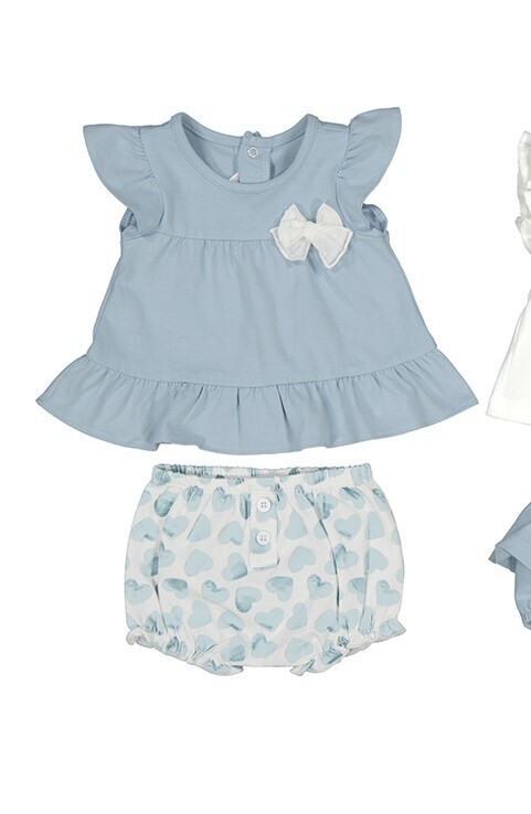 Mayoral Baby Girl Blue Heart Knit Set 1611