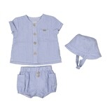 Mayoral Baby Boy Shorts &amp; Shirt w/Hat Set 1207