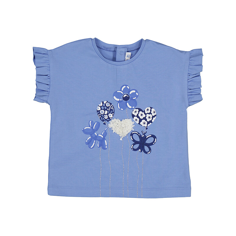 Mayoral BGirls Indigo Flower T-Shirt/Leg 1013/1731