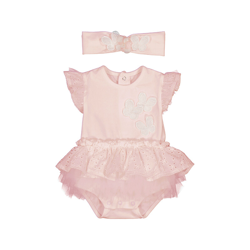 Mayoral Baby Girls Pink Tutu Bodysuit Set 1702