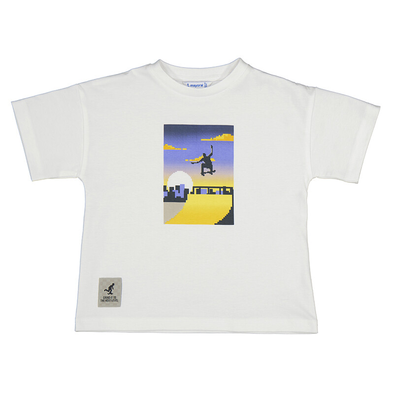 Mayoral Boys White Summer Solstice T-Shirt 3015