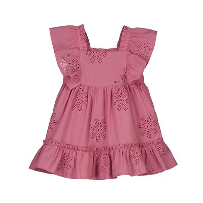 Mayoral Baby Girls Hibiscus Embroidered Dress 1913