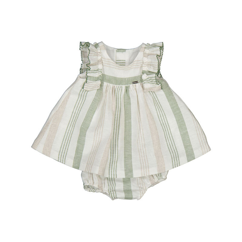 Mayoral Baby Girls Eucalyptus Linen Dress 1829
