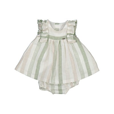 Mayoral Baby Girls Eucalyptus Linen Dress 1829