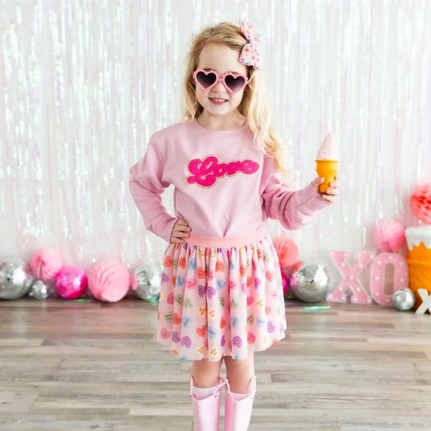 Sweet Wink Love Script Patch Sweatshirt*