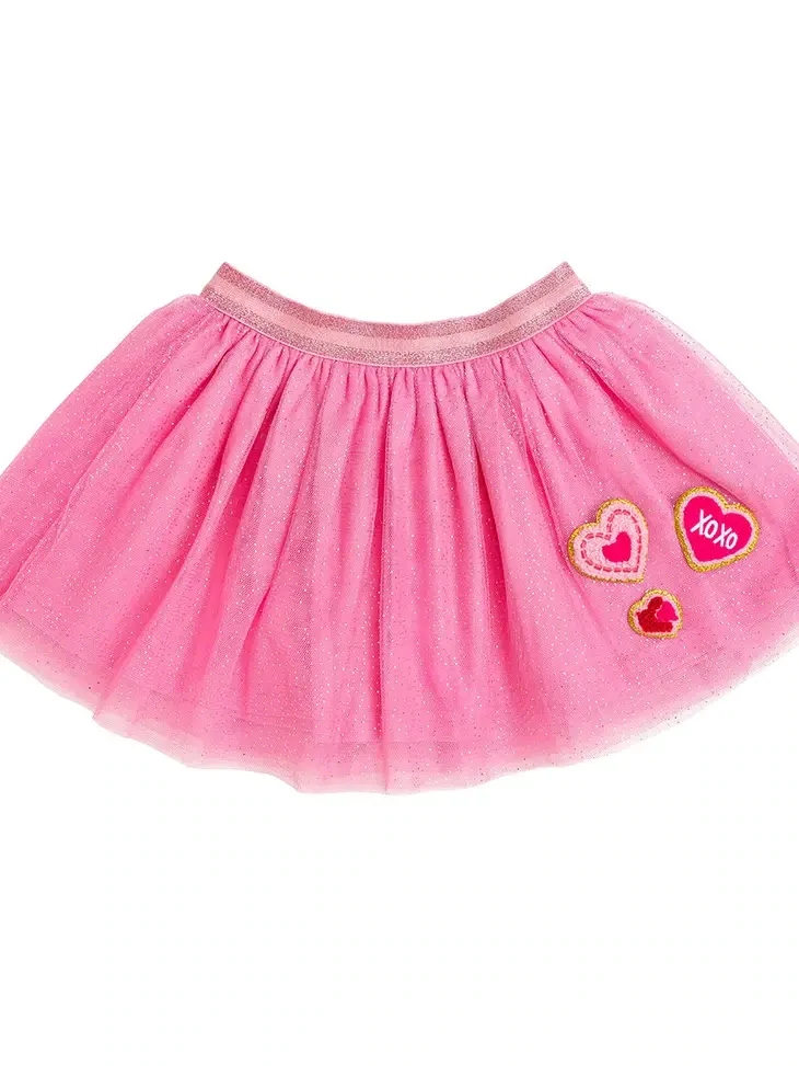 Sweet Wink Heart Patch Valentine&#39;s Day Tutu*