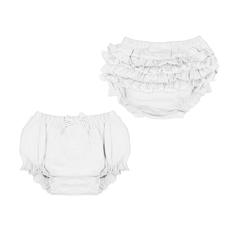 Mayoral Baby Girls White Knit Knickers 9698