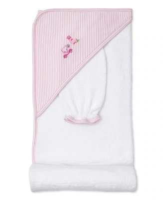 Kissy Hooded Towel W/ Mitt Set Golf Club Pink KG410426O*