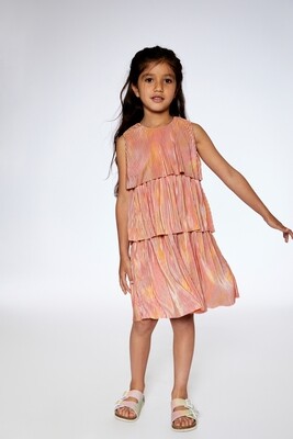 Deux Par Deux Girls Pleated Rainbow Dress 094