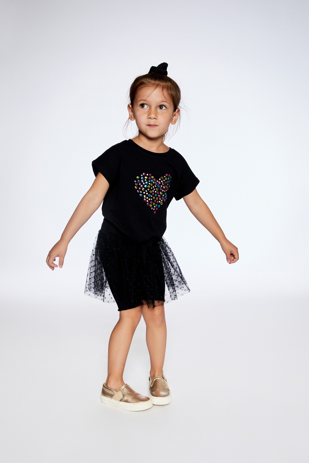 Deux Par Deux Girls Biker Top w/Skirt G80
