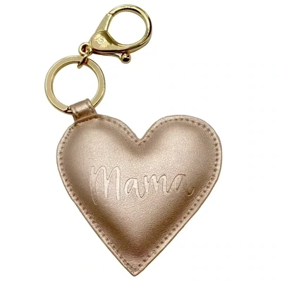 Itzy Ritzy Mama Heart Diaper Bag Charm Keychain Gold*