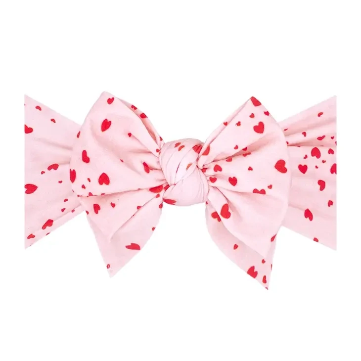 Baby Bling Printed Deb Bow - Heartthrob