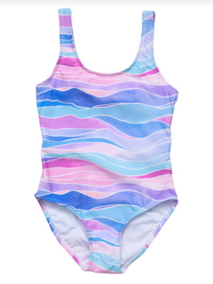 Snapper Rock Girls Water Hue Tie Back Swimsuit 251
