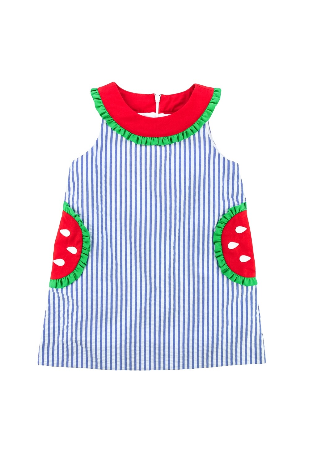 Eiseman Girls Dress w/Watermelon Pockets 151