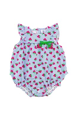 Eiseman Baby Girls Strawberry Romper 181