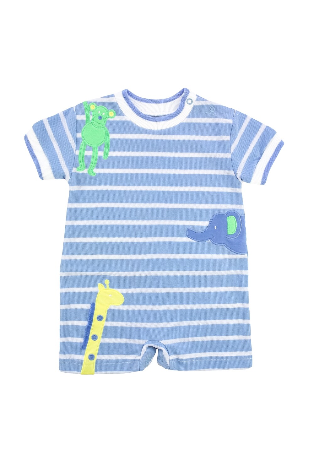 Eiseman Baby Boy Knit Shortall w/Zoo Animals 238--