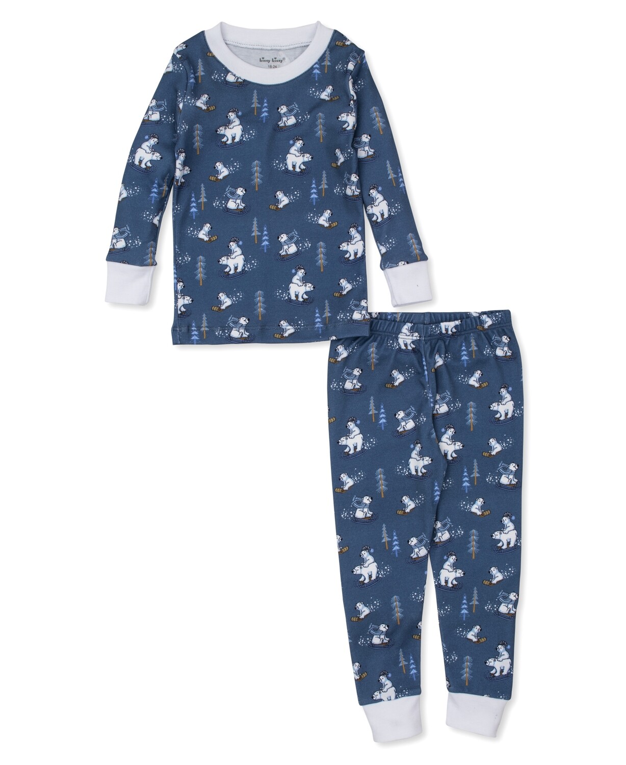 Kissy Baby Boys Bear Tracks PJ Set 134I*