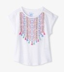 Hatley Girls Boho White Relaxed Tee 813