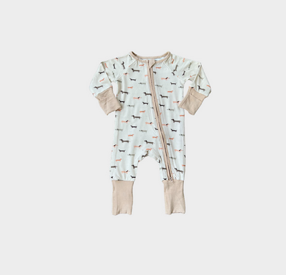Babysprouts Weiner Dog Baby Romper