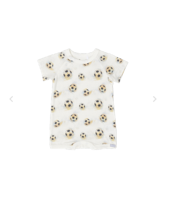Coccoli Baby Boys Soccer Balls Modal Romper 641