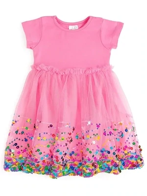 Sweet Wink Girls Raspberry Confetti S/S Tutu Dress