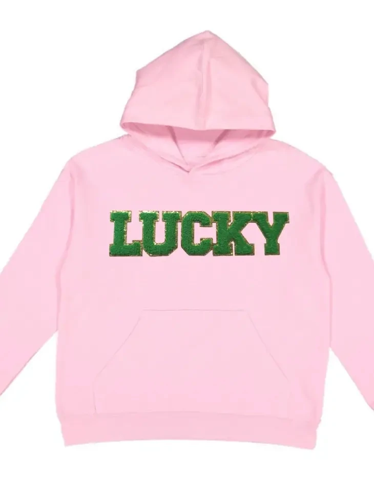 Sweet Wink Lucky Patch St Patty&#39;s Day Youth Hoodie