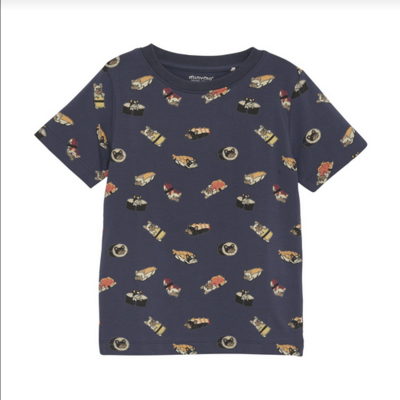 Minymo Boys Blue Nights S/S T-Shirt 489