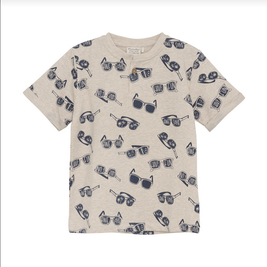 Minymo Boys Light Beige Cool Shirt/Shorts 514/522
