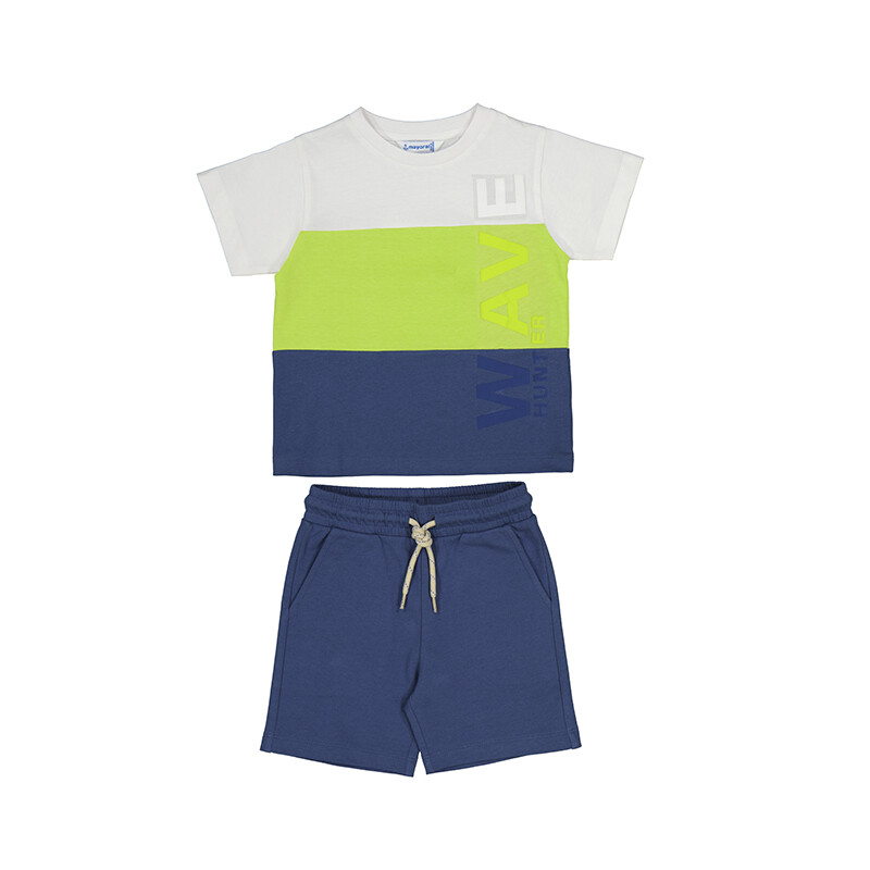 Mayoral Boys Knit Shirt/Short Set 3609