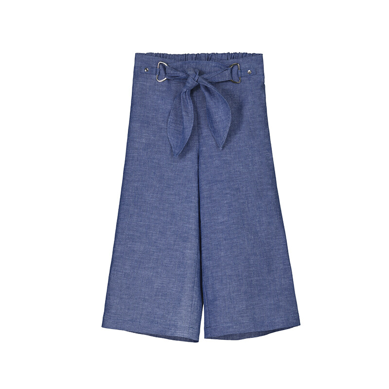 Mayoral Girls Blue Linen Pants 3532