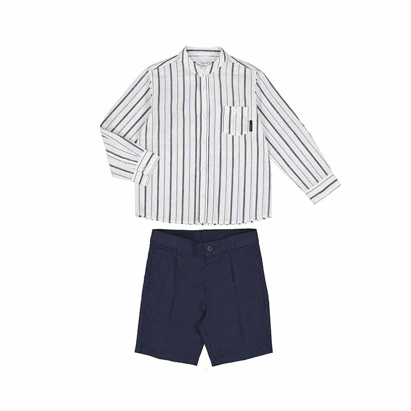 Mayoral Boys Buttondown Shirt w/Shorts Set 3281