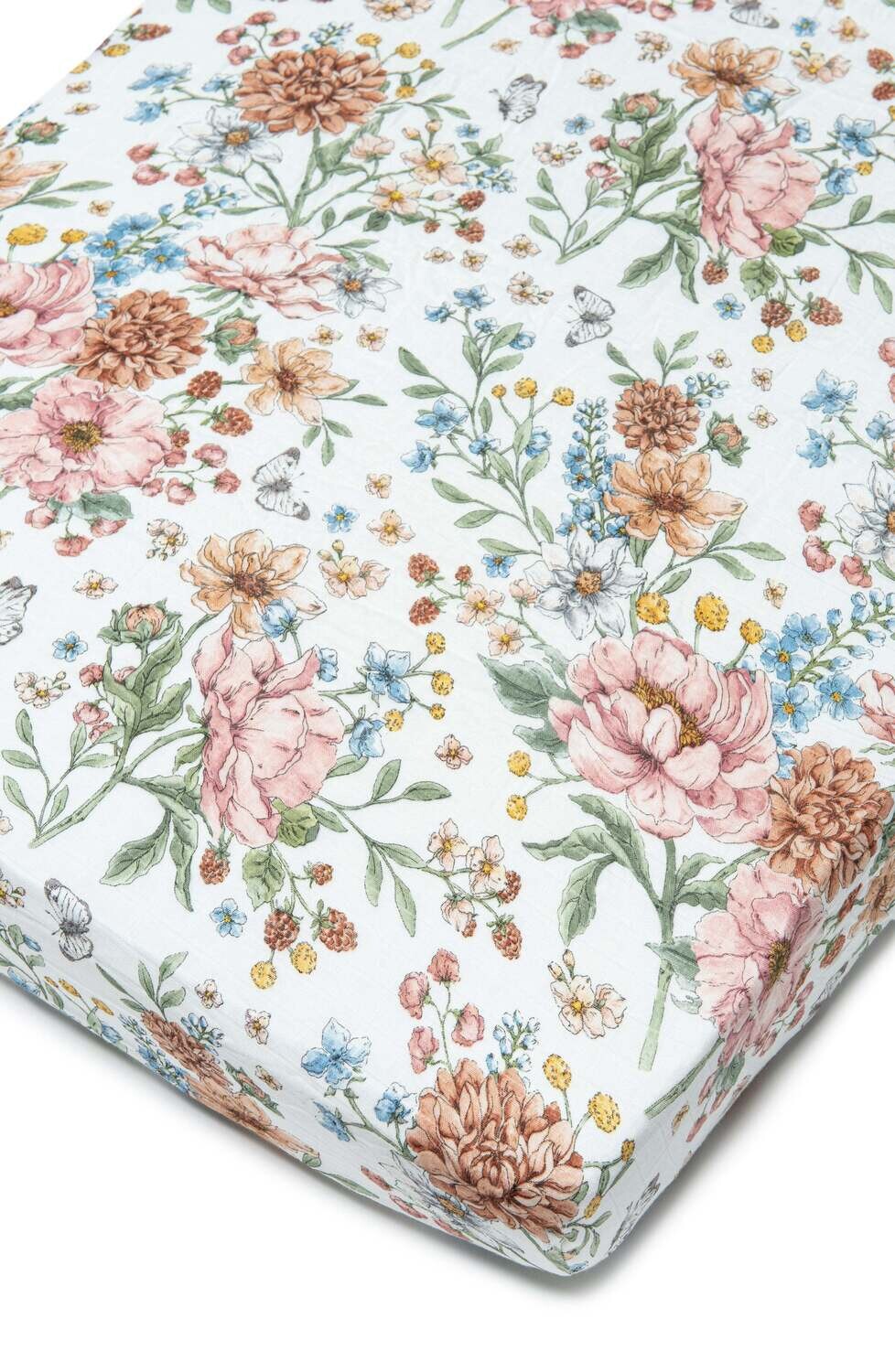 Loulou Lollipop Fitted Crib Sheets-Secret Garden 221