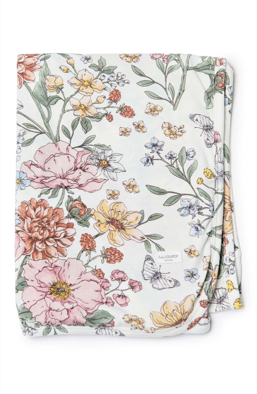 Loulou Lollipop Stretch Knit Swaddle Blanket -Secret Garden 470