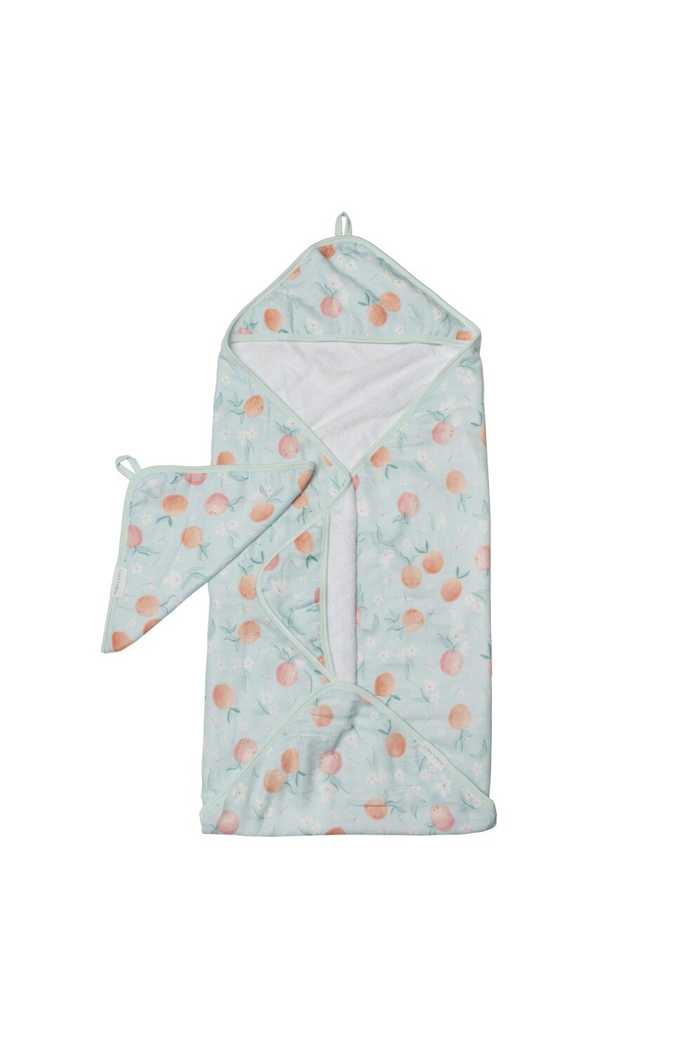 Loulou Lollipop Hooded Towel Set- Peaches 958