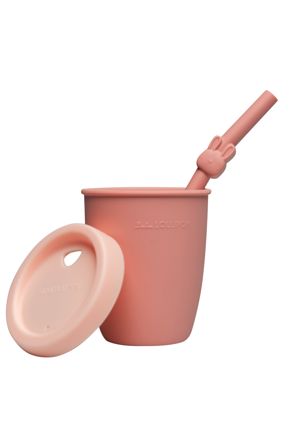 Loulou Lollipop Kids&#39; Cup With Straw - Bunny 940