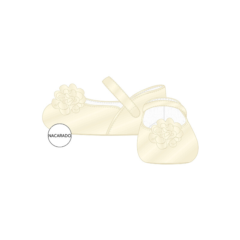 Mayoral BGirls Floral Mary Janes (Champagne) 9740