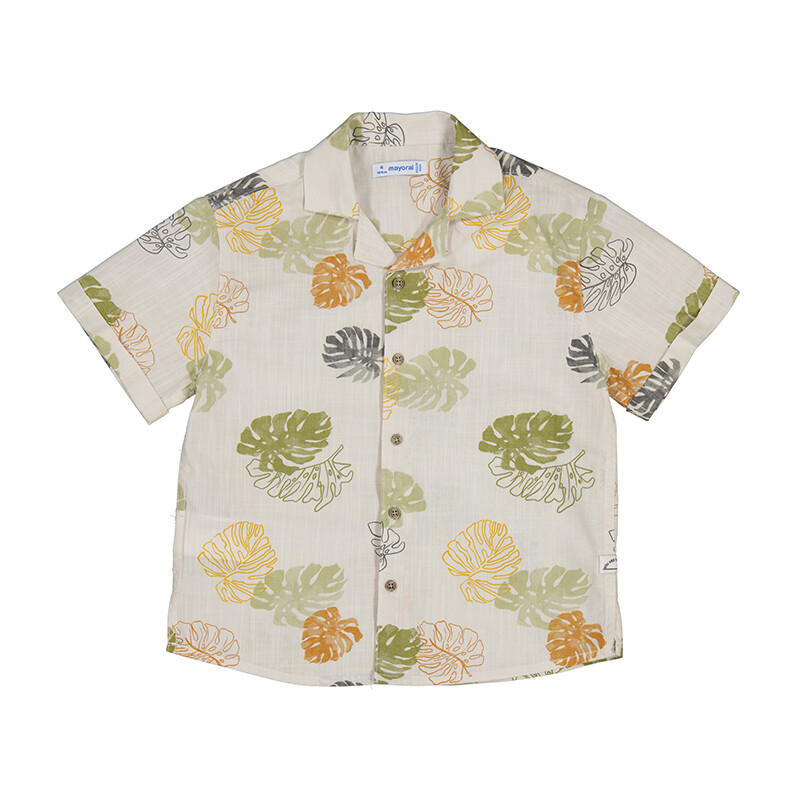 Mayoral Boys S/S Shirt - Iguana Green 3114