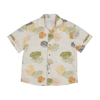 Mayoral Boys S/S Shirt - Iguana Green 3114