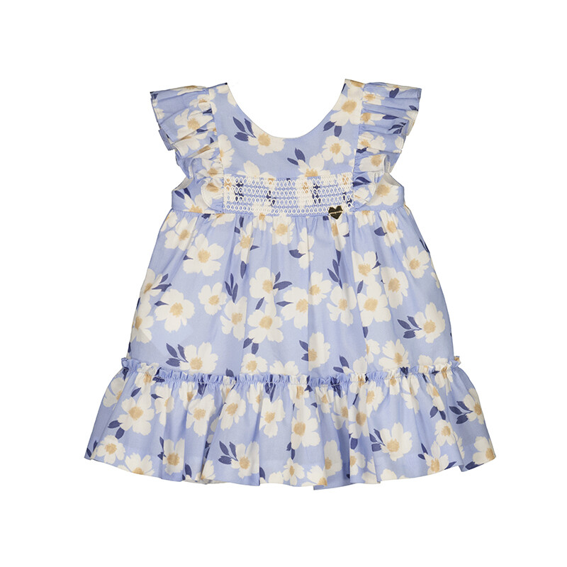 Mayoral Baby Girls Indigo Printed Dress1917
