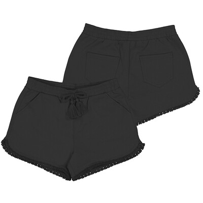 Mayoral Girls Black Chenille Shorts 272