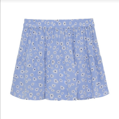 Creamie Girls Bel Air Blue Flower Crepe Skirt 637