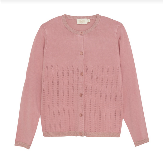 Creamie Girls Apricot Pointelle Cardigan 572