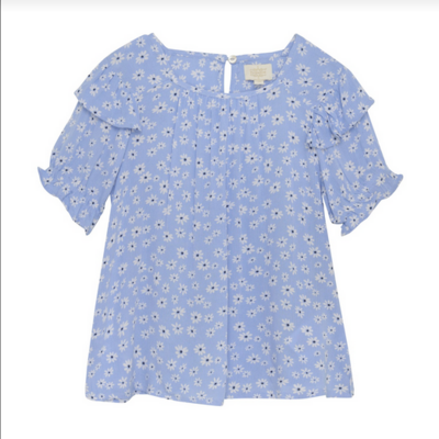 Creamie Girls Bel Air Blue Flower Top 555