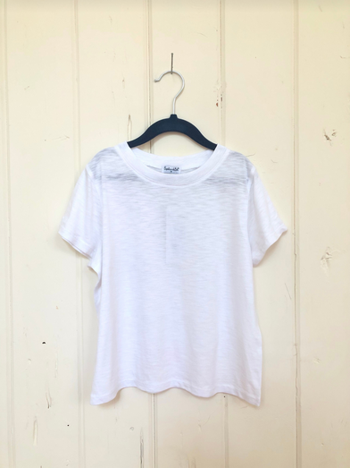 Splendid Girls White Basic S/S Tee 977