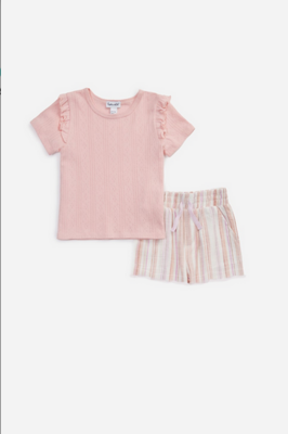 Splendid Girls Cameo Multi Stripe Short Set 683