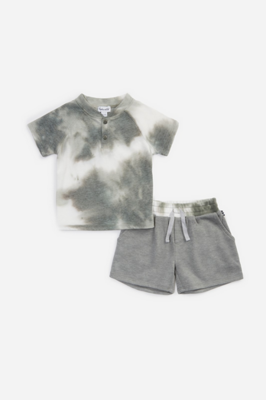 Splendid Boys Verde Wash Tie Dye Tee Set 021
