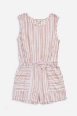 Splendid Girls Cameo Multi Stripe Romper 691