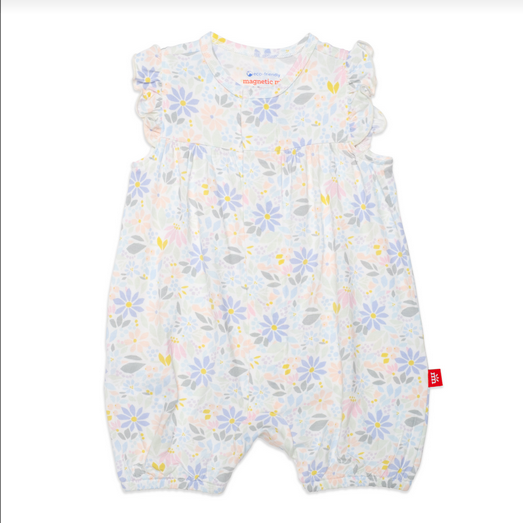 Magnetic Me BGirl Darby Ruffle Sleeve Romper 09DY
